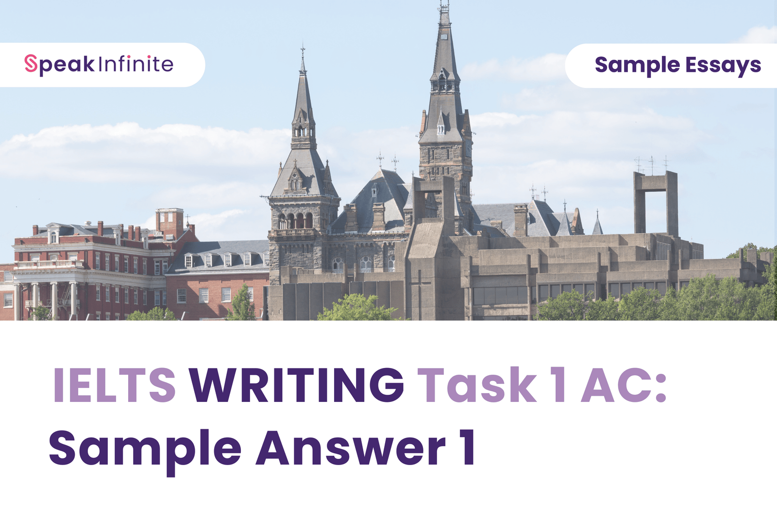 IELTS Writing Task 1 AC: Sample Answer 1