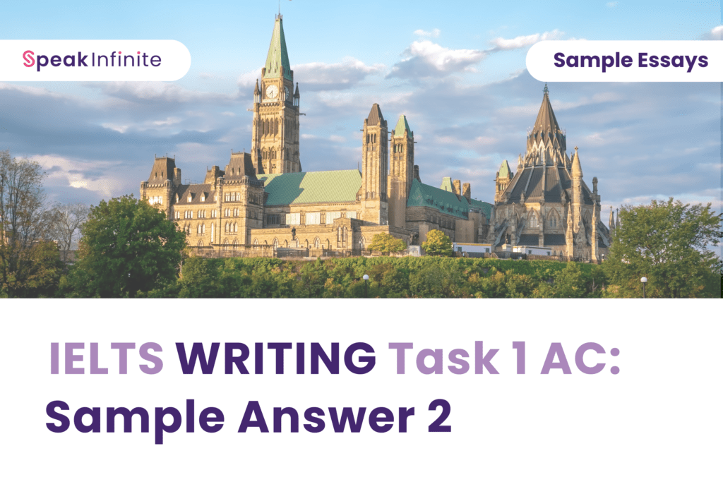 IELTS Writing Task 1 AC: Sample Answer 2