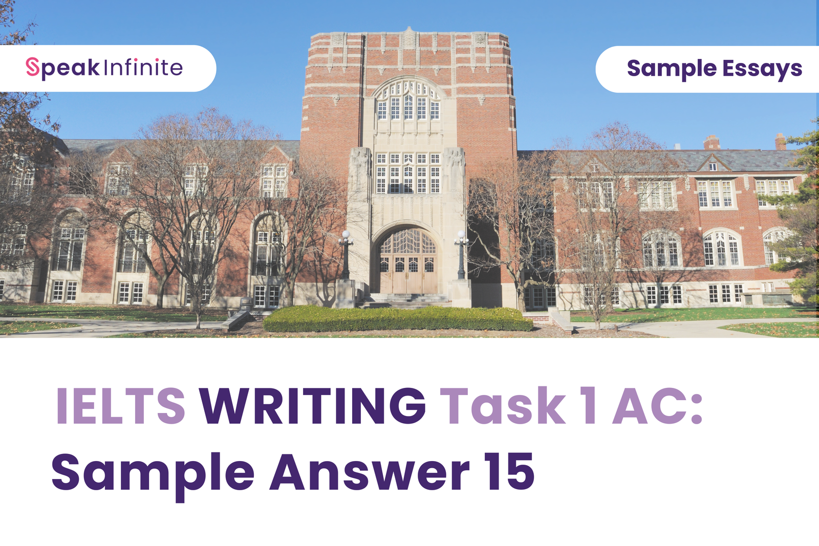 IELTS Writing Task 1 AC: Sample Answer 15