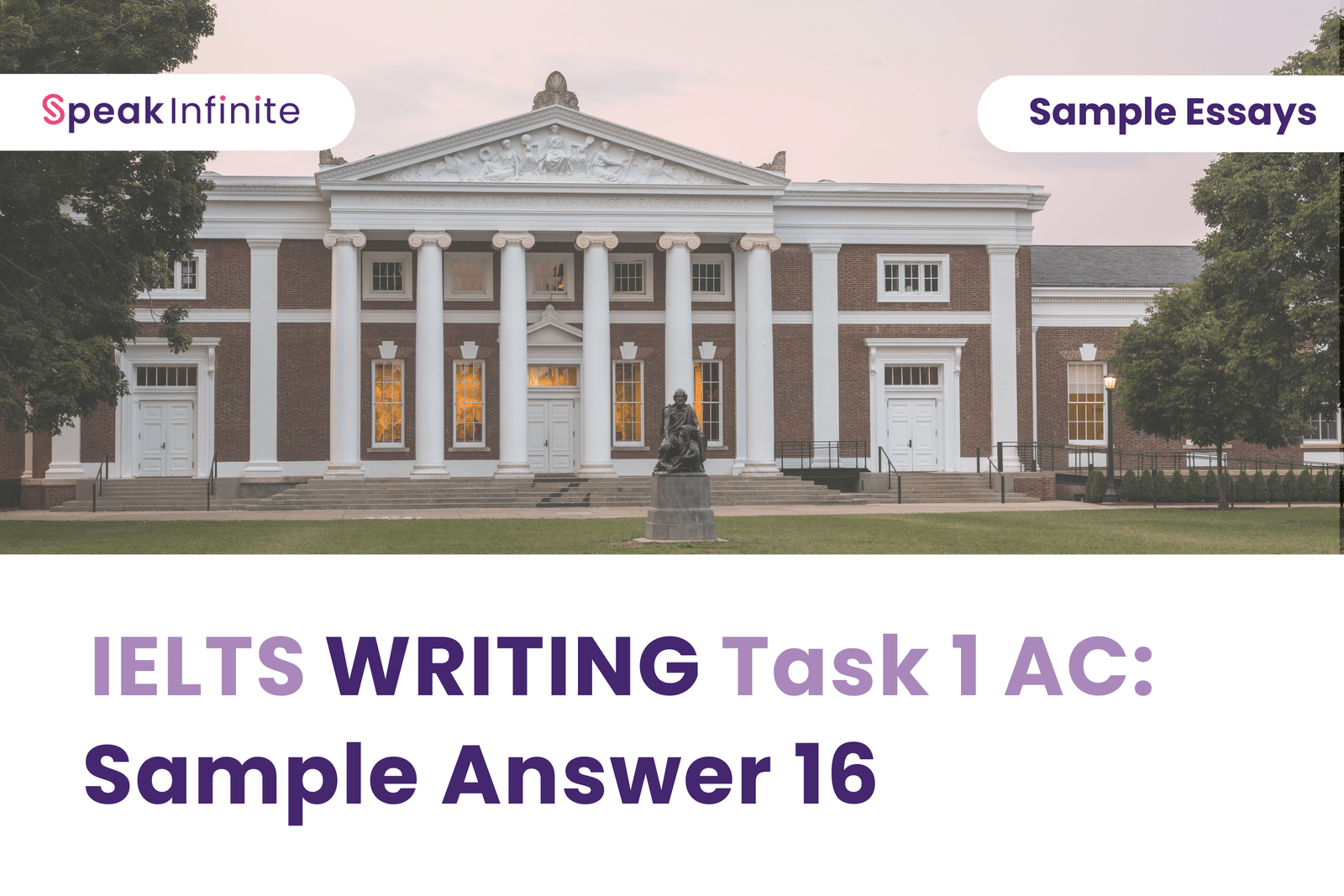 IELTS Writing Task 1 AC: Sample Answer 16